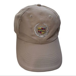 CADILLAC EMBROIDERED LOGO LIGHT BEIGE MEN'S HAT